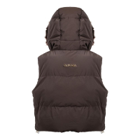 KURTKA BEZRĘKAWNIK KAMIZELKA OVERSIZE OLAVOGA SIERY BROWN