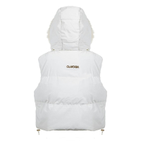 KURTKA BEZRĘKAWNIK KAMIZELKA OVERSIZE OLAVOGA SIERY ECRU