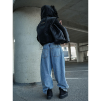 KURTKA BEZRĘKAWNIK KAMIZELKA OVERSIZE OLAVOGA SIERY BLACK