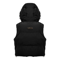 KURTKA BEZRĘKAWNIK KAMIZELKA OVERSIZE OLAVOGA SIERY BLACK