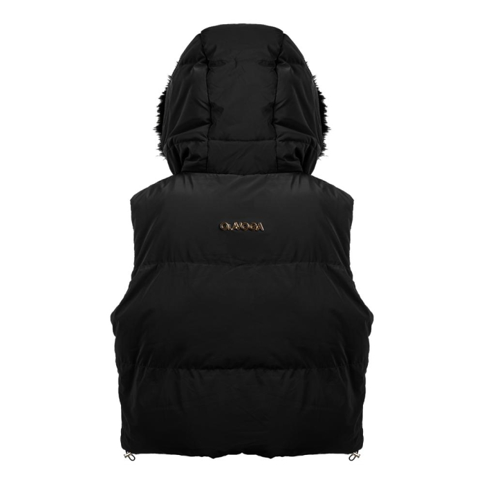 KURTKA BEZRĘKAWNIK KAMIZELKA OVERSIZE OLAVOGA SIERY BLACK