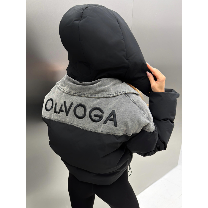KURTKA DAMSKA BOMBERKA OLAVOGA MALGOR BLACK