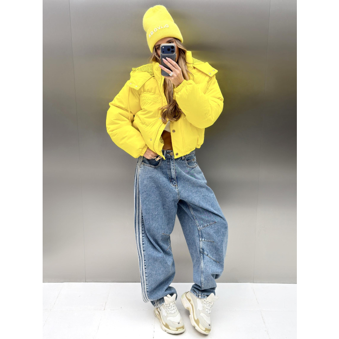 KURTKA DAMSKA BOMBERKA OLAVOGA OROYUAL YELLOW