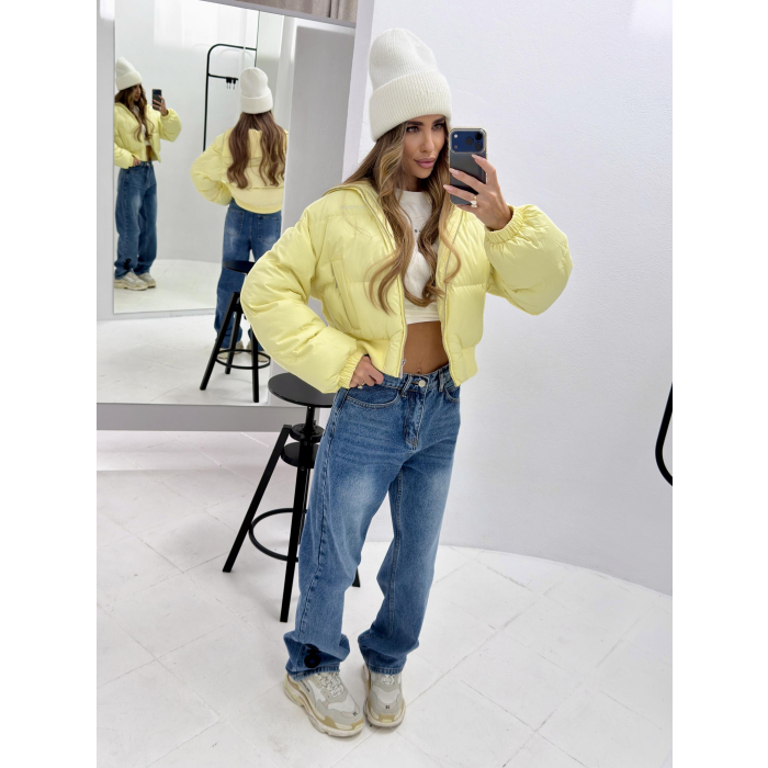 KURTKA DAMSKA BOMBERKA OLAVOGA SPARKY YELLOW