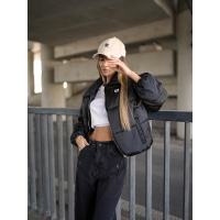 KURTKA DAMSKA BOMBER PIKOWANA OLAVOGA YUE BLACK