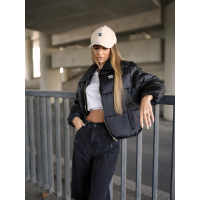 KURTKA DAMSKA BOMBER PIKOWANA OLAVOGA YUE BLACK