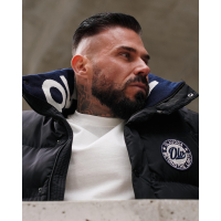 KURTKA MĘSKA PIKOWANA OVERSIZE OLAVOGA MEN EVLILD BLACK