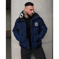 KURTKA MĘSKA PIKOWANA OVERSIZE OLAVOGA MEN EVLILD NAVY BLUE