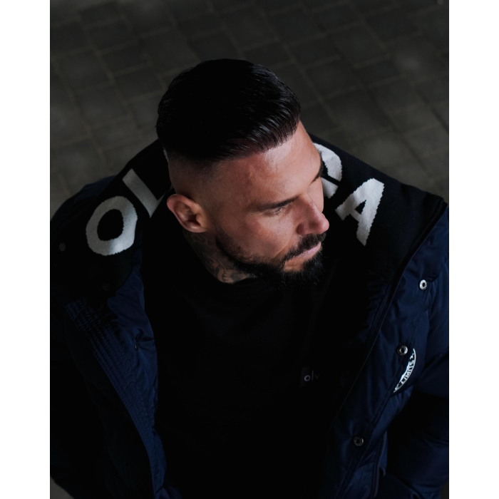 KURTKA MĘSKA PIKOWANA OVERSIZE OLAVOGA MEN EVLILD NAVY BLUE
