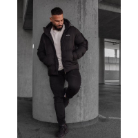 KURTKA MĘSKA PIKOWANA OVERSIZE OLAVOGA MEN OROVIUS BLACK