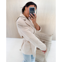 KURTKA PŁASZCZ DAMSKI OLAVOGA LUA BEIGE