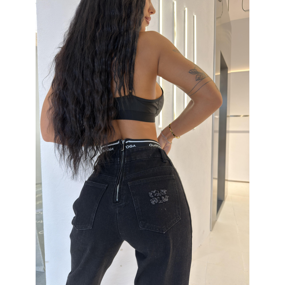 SPODNIE JEANSOWE DENIM OLAVOGA PEARL BLACK