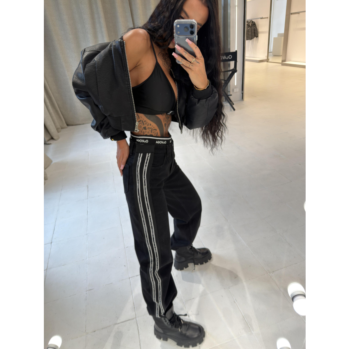 SPODNIE JEANSOWE DENIM OLAVOGA PEARL BLACK