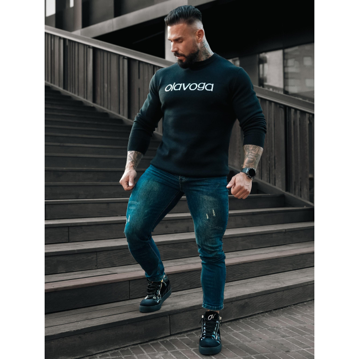 SPODNIE JEANSOWE MĘSKIE DENIM OLAVOGA MEN CORE BLUE
