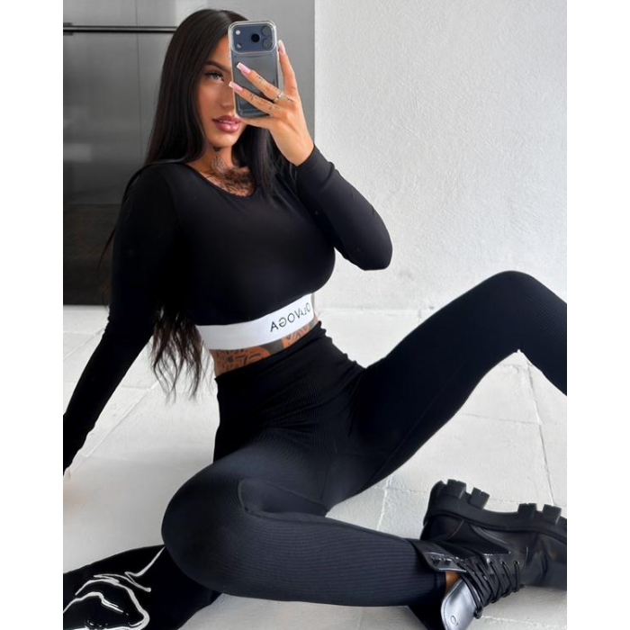 SPODNIE LEGGINSY MODELUJĄCE OLAVOGA NOATI BLACK