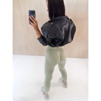 SPODNIE LEGGINSY MODELUJĄCE PUSH UP OLAVOGA DOBI OLIVE