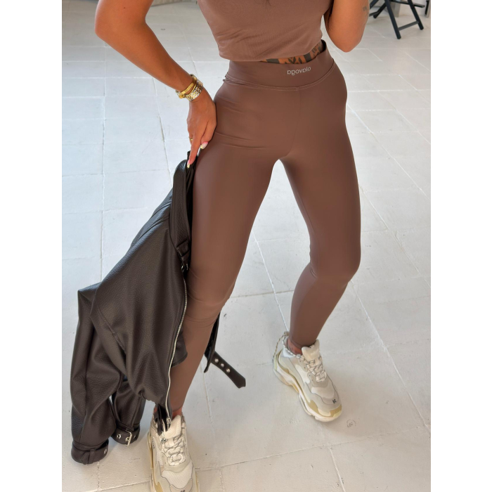 SPODNIE LEGGINSY OLAVOGA GRIOS BROWN