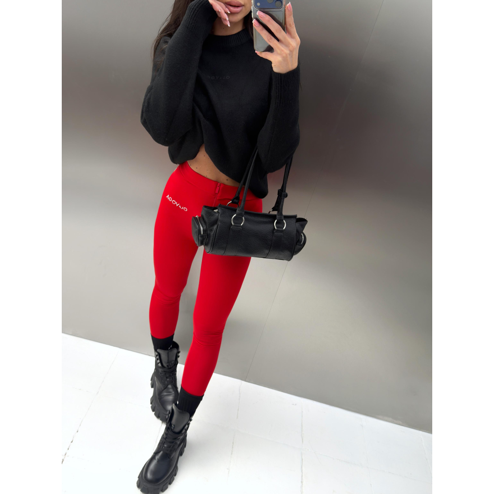 SPODNIE LEGGINSY OLAVOGA LUXORA RED