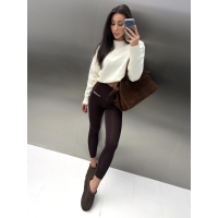 SPODNIE LEGGINSY OLAVOGA LUXORA BROWN