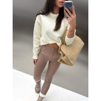 SPODNIE LEGGINSY OLAVOGA LUXORA LATTE