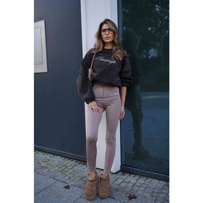 SPODNIE LEGGINSY OLAVOGA LUXORA LATTE