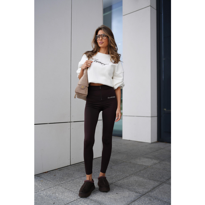 SPODNIE LEGGINSY OLAVOGA LUXORA BROWN