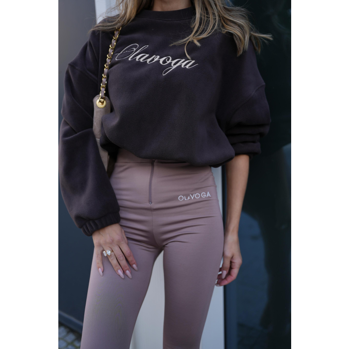 SPODNIE LEGGINSY OLAVOGA LUXORA LATTE