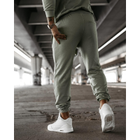 SPODNIE MĘSKIE DRESOWE BAWEŁNIANE OLAVOGA MEN LEOTO PANTS OLIV