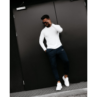 SPODNIE MĘSKIE DRESOWE OLAVOGA MEN LOCKERY NAVY BLUE