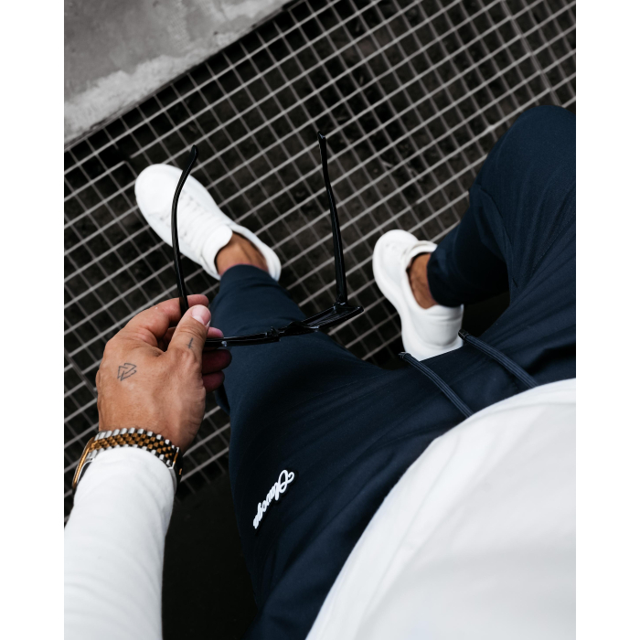 SPODNIE MĘSKIE DRESOWE OLAVOGA MEN LOCKERY NAVY BLUE