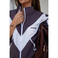 BLUZA DAMSKA OLAVOGA VOID BROWN-ECRU