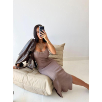 SUKIENKA MAXI OLAVOGA WAIMA DARK BEIGE