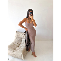 SUKIENKA MAXI OLAVOGA WAIMA DARK BEIGE