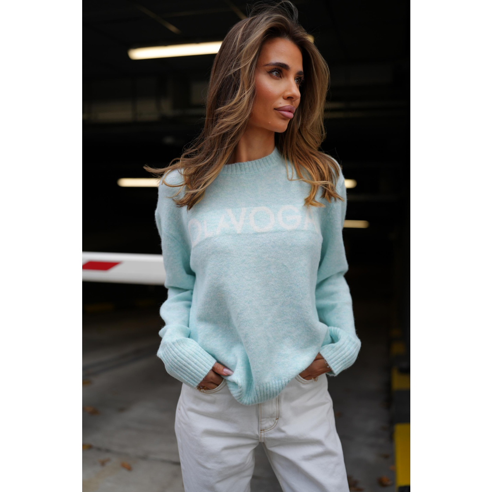 SWETER OLAVOGA ALLSA SKY BLUE