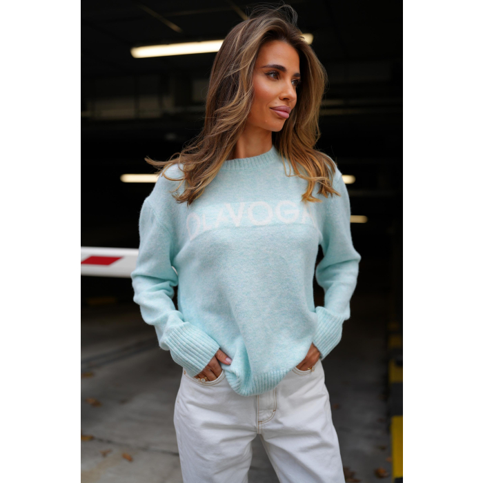 SWETER OLAVOGA ALLSA SKY BLUE