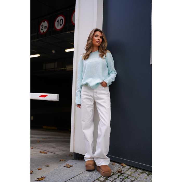 SWETER OLAVOGA ALLSA SKY BLUE