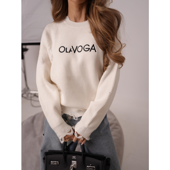 SWETER OLAVOGA BELPOMERO ECRU