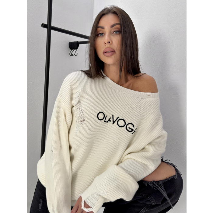 SWETER OLAVOGA BELPOMERO ECRU