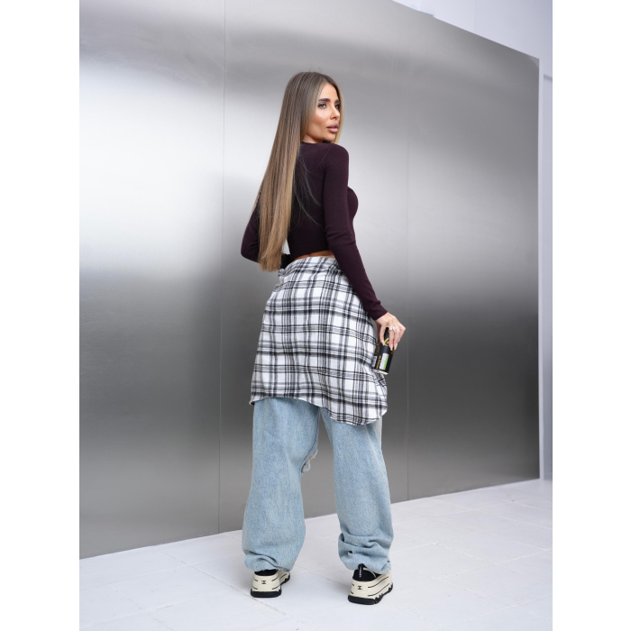 SWETER OLAVOGA BROGRER PLUM