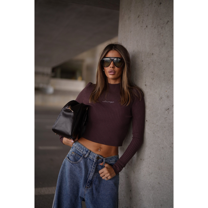 SWETER OLAVOGA FIORDLA BROWN