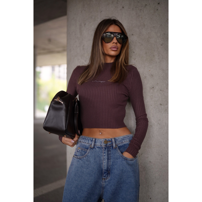 SWETER OLAVOGA FIORDLA BROWN