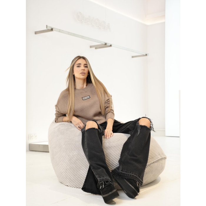 SWETER OLAVOGA MOSSI BEIGE