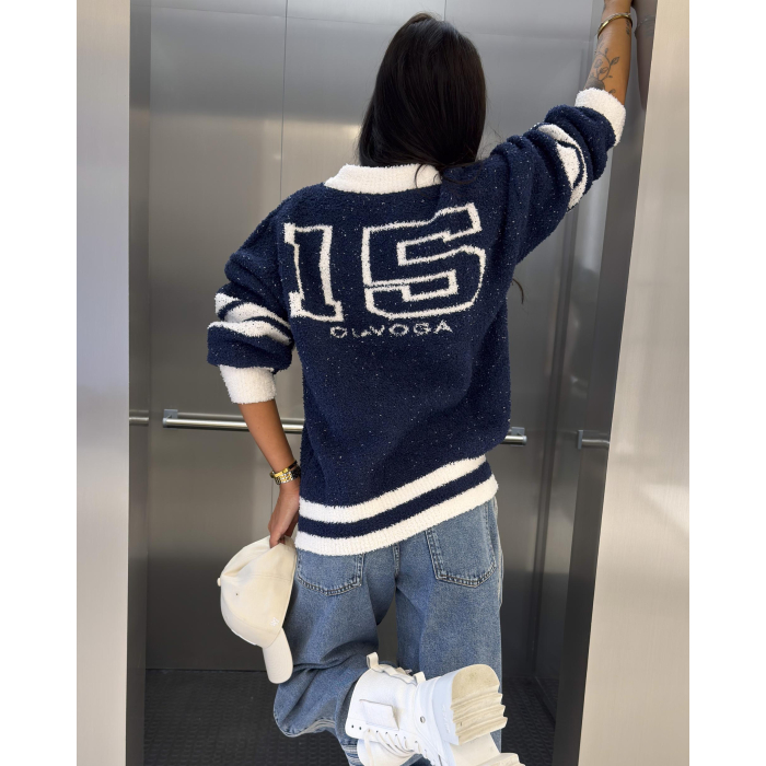 SWETER OLAVOGA OISO NAVY BLUE
