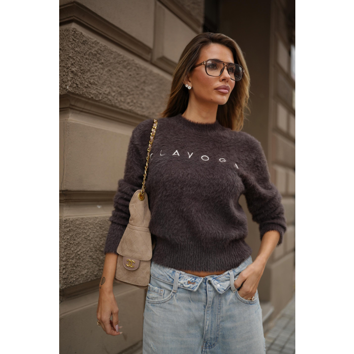 SWETER OLAVOGA PAUSE BROWN
