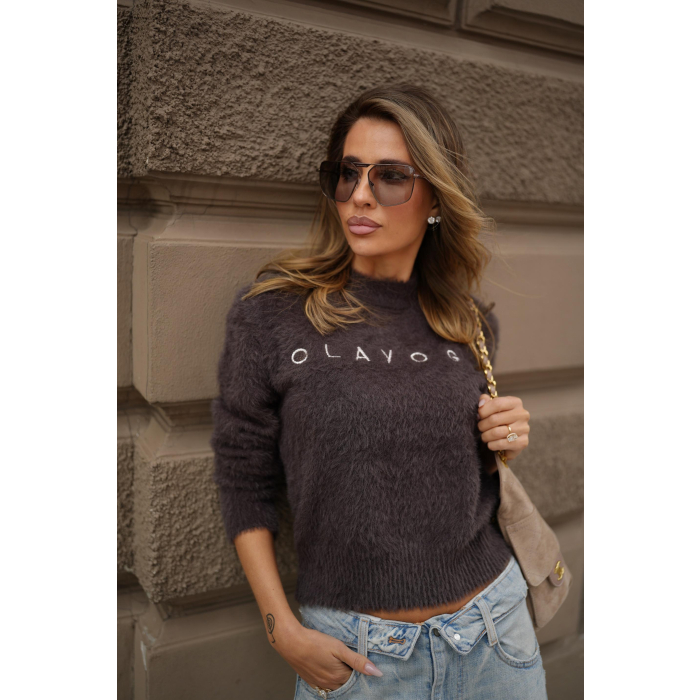 SWETER OLAVOGA PAUSE BROWN