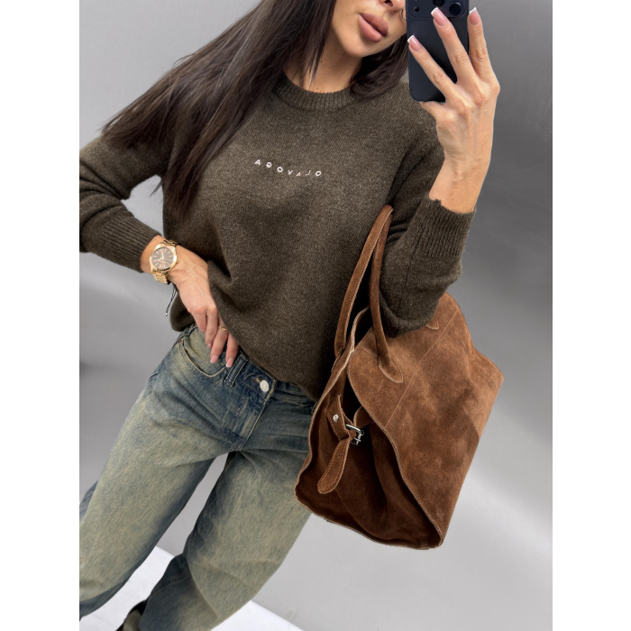 SWETER OLAVOGA TALLA BROWN