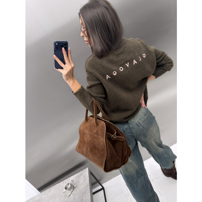 SWETER OLAVOGA TALLA BROWN
