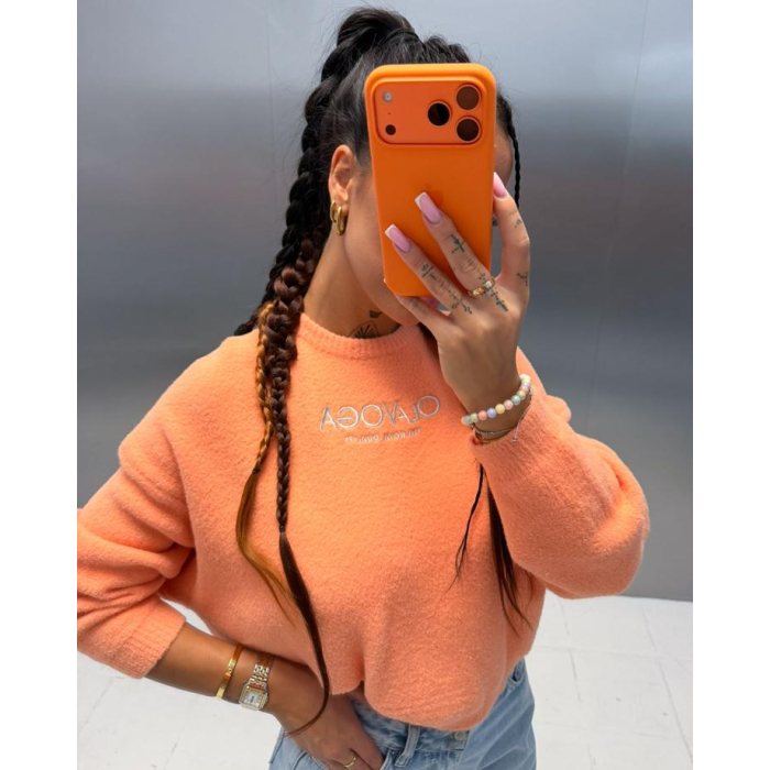 SWETER OVERSIZE OLAVOGA DELIA ORANGE