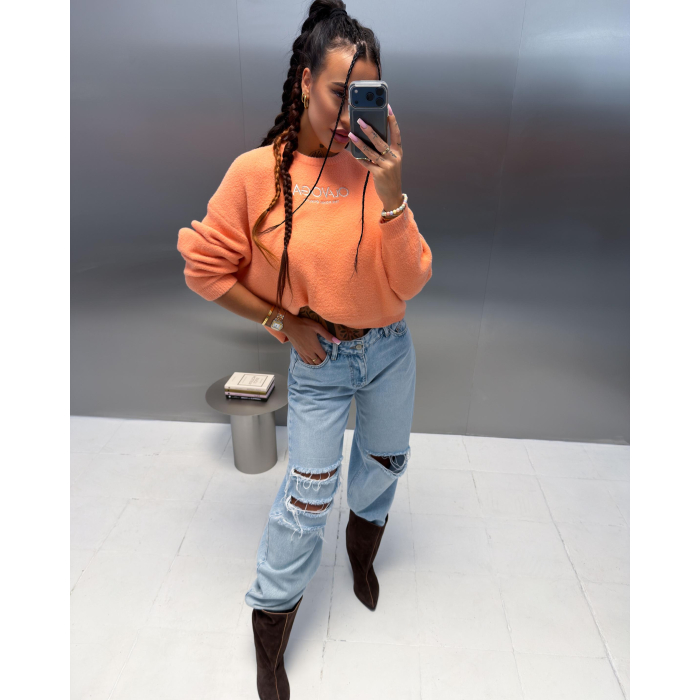 SWETER OVERSIZE OLAVOGA DELIA ORANGE