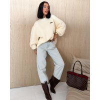 SWETER OVERSIZE OLAVOGA USERS ECRU
